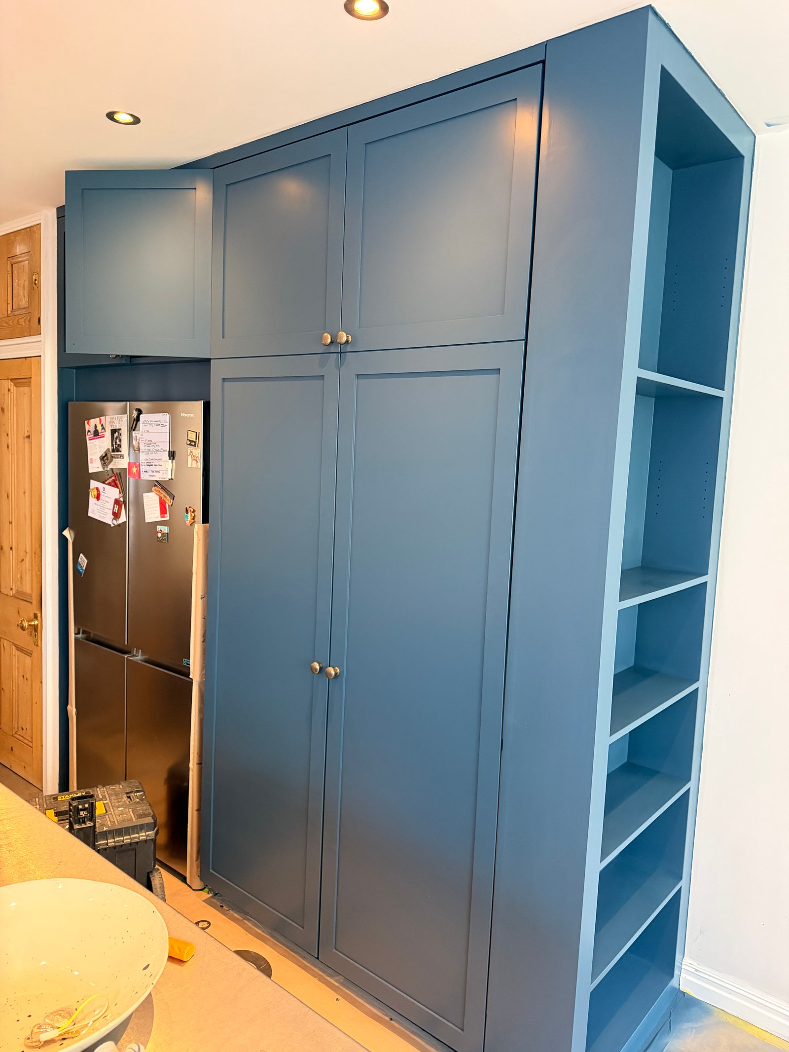 After: Esher kitchen white respray